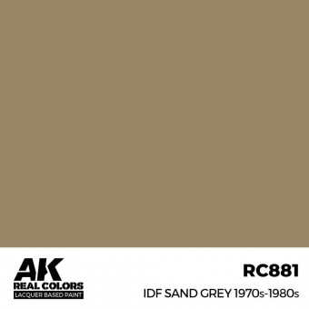 AK Interactive RC881 IDF Sand Grey 1970S-1980S 17 ml.