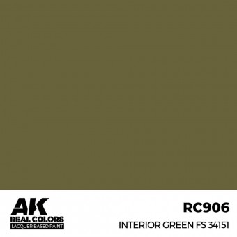 AK Interactive RC906 Interior Green FS 34151 17 ml.