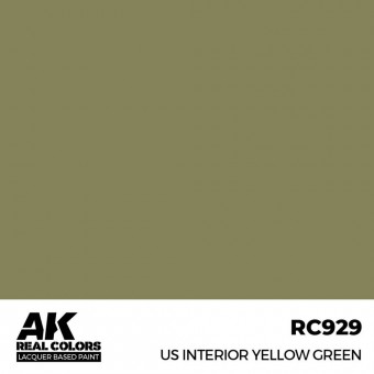 AK Interactive RC929 US Interior Yellow Green 17 ml.
