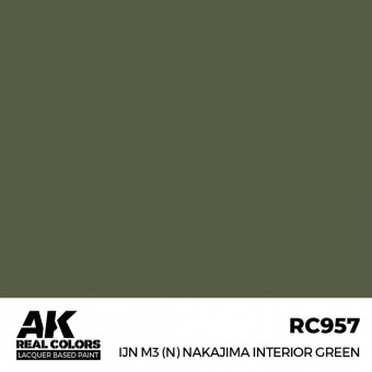 AK Interactive RC957 IJN M3 (N) Nakajima Interior Green 17 ml.