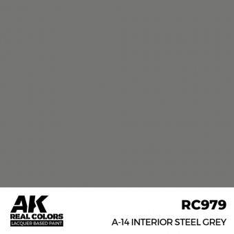 AK Interactive RC979 A-14 Interior Steel Grey 17 ml.