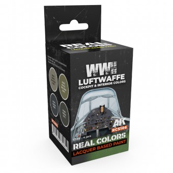 AK Interactive RCS106 WWII Luftwaffe Cockpit & Interior Colors SET