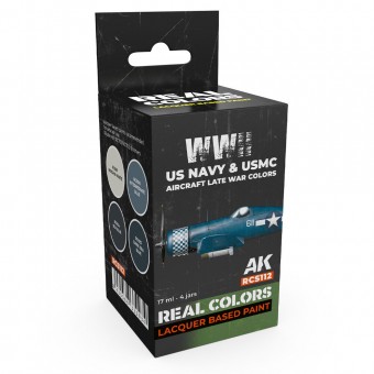 AK Interactive RCS112 WWII US Navy & USMC Aircraft Late War Colors SET