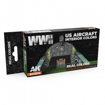 AK Interactive RCS114 WWII US Aircraft Interior Colors SET