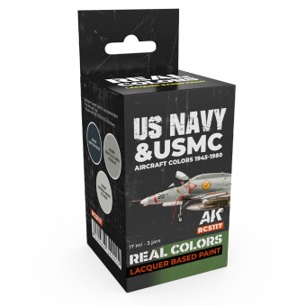 AK Interactive RCS117 US Navy & USMC Aircraft Colors 1945-1980 SET