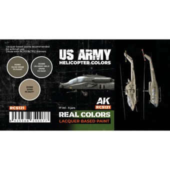 AK Interactive RCS121 US Army Helicopter Colors SET