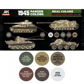 AK Interactive RCS123 1945 Panzer Colors SET