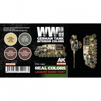 AK Interactive RCS126 WWII German Tank Interior Colors SET
