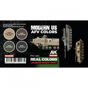 AK Interactive RCS130 Modern US AFV Colors SET