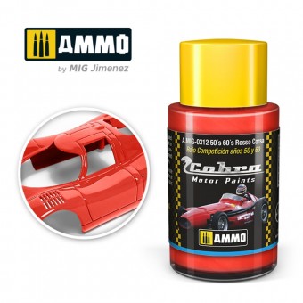 AMMO A.MIG-0312 COBRA MOTOR 50's 60's Rosso Corsa