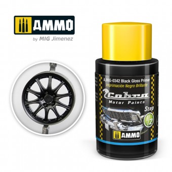 AMMO A.MIG-0342 COBRA MOTOR Black Gloss Primer