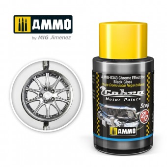 AMMO A.MIG-0343 COBRA MOTOR Chrome Effect for Black Gloss