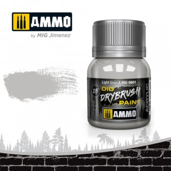 AMMO A.MIG-0601 DRYBRUSH Light Grey