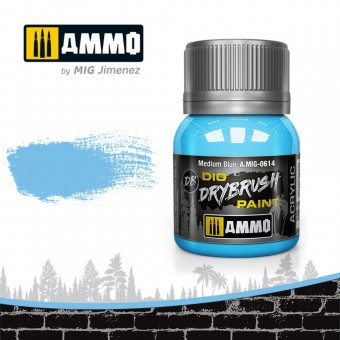 AMMO A.MIG-0614 DRYBRUSH Medium Blue