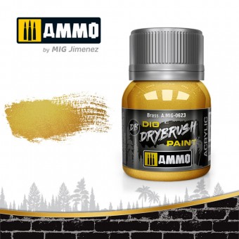 AMMO A.MIG-0623 DRYBRUSH Brass