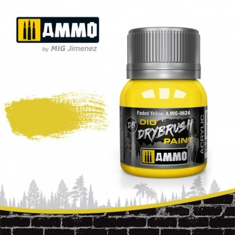 AMMO A.MIG-0624 DRYBRUSH Faded Yellow