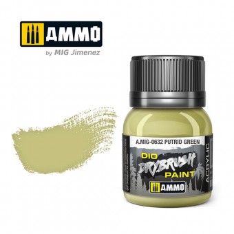 AMMO A.MIG-0632 DRYBRUSH Putrid Green