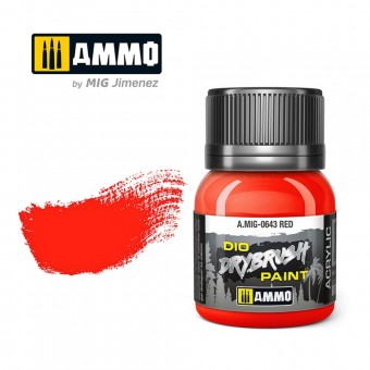AMMO A.MIG-0643 DRYBRUSH Red