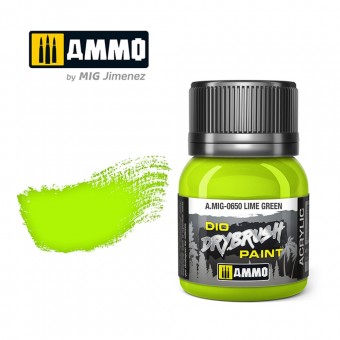 AMMO A.MIG-0650 DRYBRUSH Lime Green