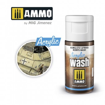 AMMO A.MIG-0701 ACRYLIC WASH Afrika Korps Wash