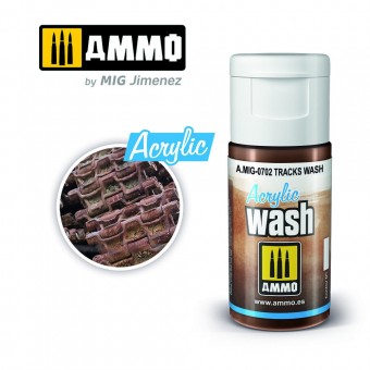 AMMO A.MIG-0702 ACRYLIC WASH Tracks Wash