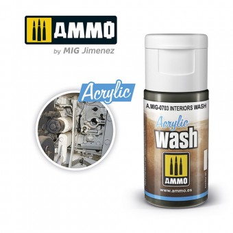 AMMO A.MIG-0703 ACRYLIC WASH Interiors Wash