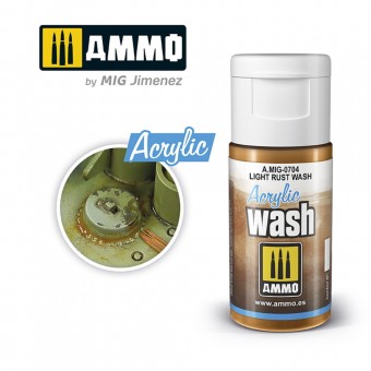 AMMO A.MIG-0704 ACRYLIC WASH Light Rust Wash