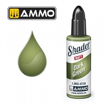 AMMO A.MIG-0739 MATT SHADER Dark Green