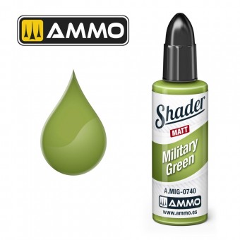 AMMO A.MIG-0740 MATT SHADER Military Green