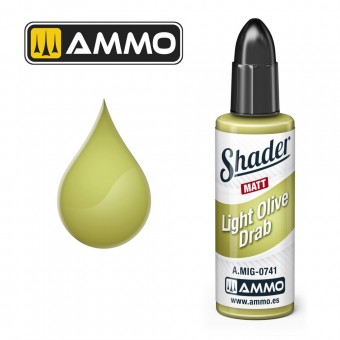 AMMO A.MIG-0741 MATT SHADER Light Olive Draw