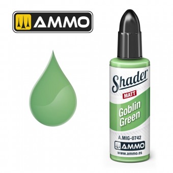 AMMO A.MIG-0742 MATT SHADER Goblin Green
