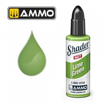 AMMO A.MIG-0744 MATT SHADER Lime Green