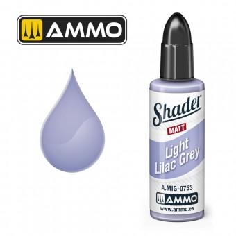 AMMO A.MIG-0753 MATT SHADER Light Lilac Grey