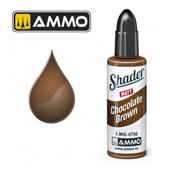 AMMO A.MIG-0756 MATT SHADER Chocolate Brown