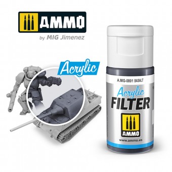 AMMO A.MIG-0801 ACRYLIC FILTER Basalt