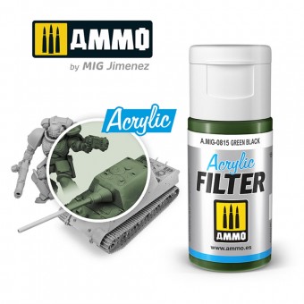 AMMO A.MIG-0815 ACRYLIC FILTER Green Black