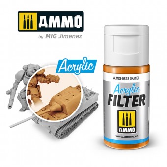 AMMO A.MIG-0818 ACRYLIC FILTER Orange