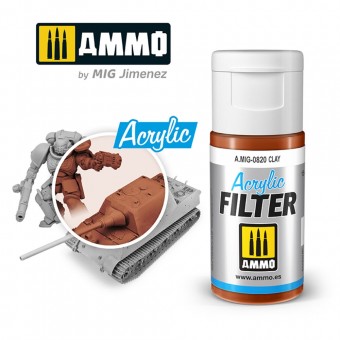 AMMO A.MIG-0820 ACRYLIC FILTER Clay