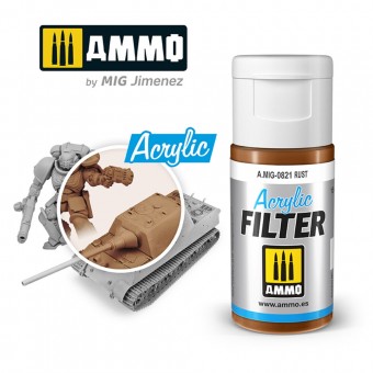 AMMO A.MIG-0821 ACRYLIC FILTER Rust