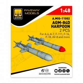 AMMO A.MIG-11002 AGM-84D Harpoon (2 pcs) 1:48