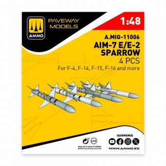 AMMO A.MIG-11006 AIM-7E/E2 Sparrow (4 pcs) 1:48