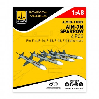 AMMO A.MIG-11007 AIM-7M Sparrow (4 pcs) 1:48