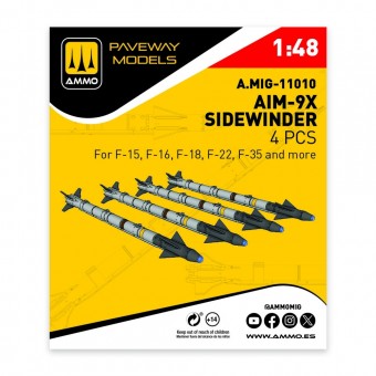 AMMO A.MIG-11010 AIM-9X Sidewinder (4 pcs) 1:48