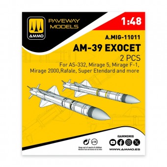 AMMO A.MIG-11011 AM-39 Exocet (2 pcs) 1:48