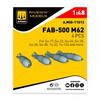 AMMO A.MIG-11013 FAB-500 M62 (4 pcs) 1:48