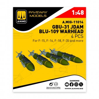 AMMO A.MIG-11014 GBU-31 JDAM BLU-109 Warhead (4 pcs) 1:48