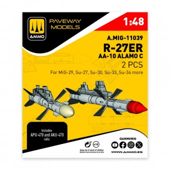 AMMO A.MIG-11039 R-27ER - AA-10 Alamo C (2 pcs) 1:48