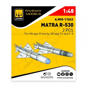 AMMO A.MIG-11043 Matra R-530 (2 pcs) 1:48