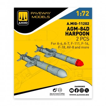AMMO A.MIG-11202 AGM-84D Harpoon (2 pcs) 1:72
