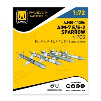 AMMO A.MIG-11206 AIM-7E/E2 Sparrow (4 pcs) 1:72